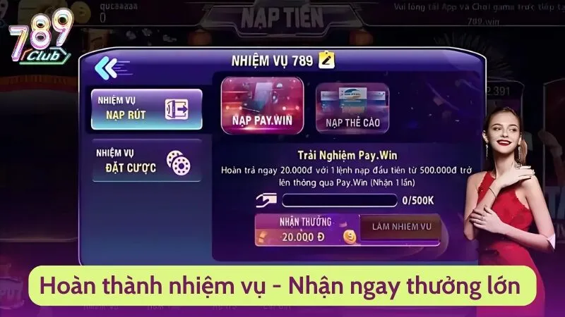 Hoàn thành đầy đủ các nhiệm vụ cũng có thể nhận được phần thưởng lớn